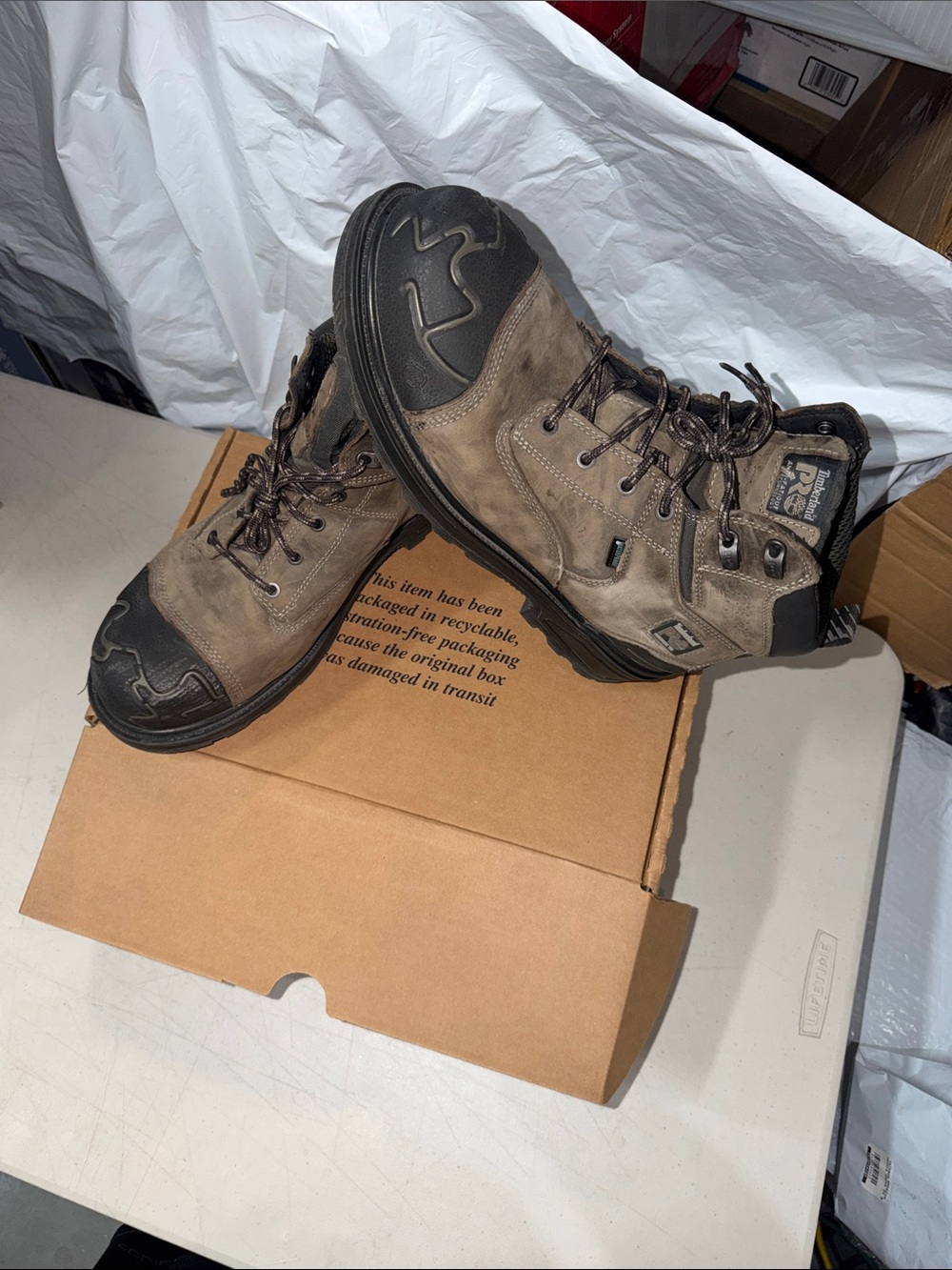 Timberland PRO Men's Magnitude 6" Waterproof Work Boots - Composite Toe Size 12